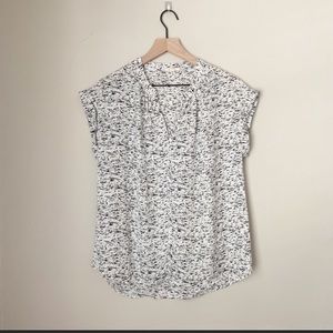 Nordstrom | Pleione | Black & White Oversized Top